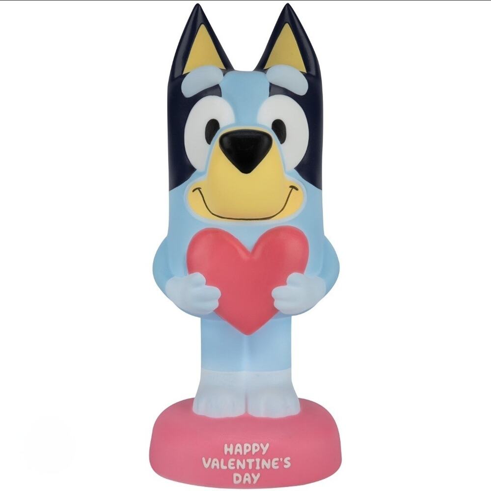 NEW Bluey Lighted Blow Mold Lamp 14” Valentine’s Day Hearts Gemmy Holiday Gift
